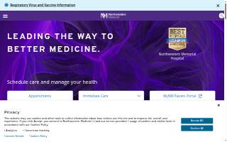 Northwestern Medicine Outpatient Rehabilitation Huntley website