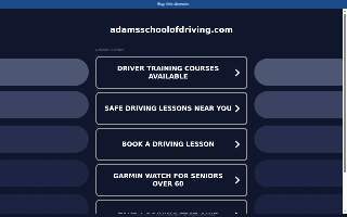 a-Adams School of Driving website