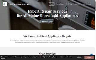 First Appliance Repair website