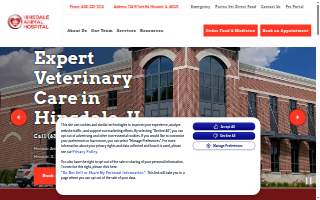 Hinsdale Animal Hospital website