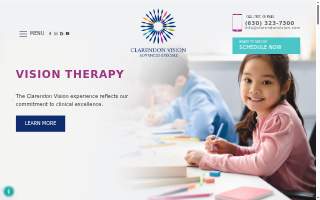 Clarendon Vision Advanced EyeCare website