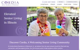Cordia Senior Residence - Westmont website