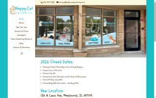 Happy Cat Grooming website