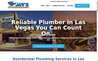Jay's Plumbing & Sewer website