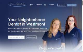 Westmont Smiles Dental website