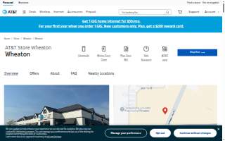 AT&T Store of Wheaton website