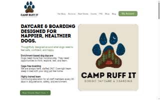 Camp Ruff It Doggie Daycare & Boarding website