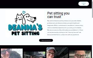 Deanna's Petsitting Service website