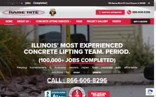 Raise-Rite Concrete Lifting of Wheaton website