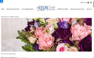 ABM Floral Studio website