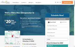 Chiro One Chiropractic & Wellness Center of Wheeling website