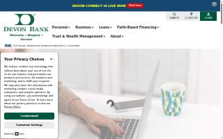 Devon Bank website