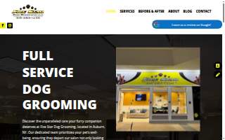 Five Star Dog Grooming website
