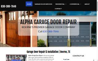 Alpha Garage Door Repair website