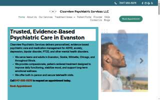 Clearview Psychiatric Services website