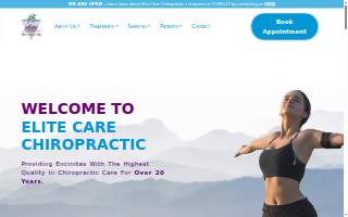 Elite Care Chiropractic website