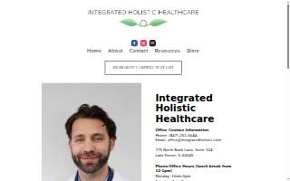 Integrated Holistic Healthcare website
