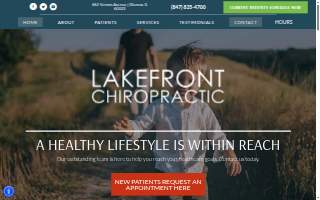 Lakefront Chiropractic website