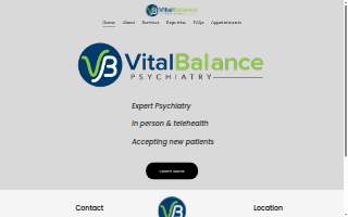 Vital Balance Psychiatry website