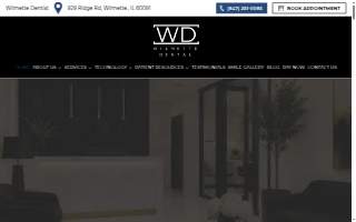 Wilmette Dental website
