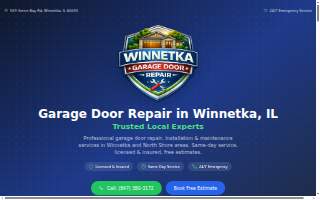 Winnetka Garage Door Repair website