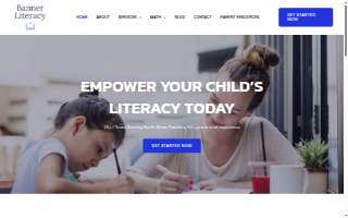Banner Literacy website