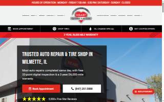 HEART Certified Auto Care - Wilmette website