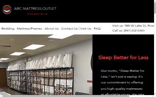 ABC Mattress Outlet of Wood Dale website