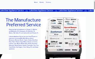 Lakeview Appliance Service website