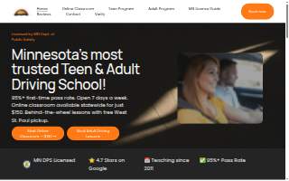 Sunrise Driving School of Shakopee website