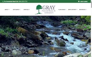 Gray Funeral Home website