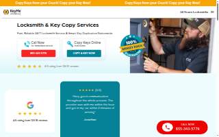 KeyMe Locksmiths of Wood River website