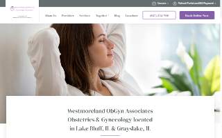 Westmoreland ObGyn Associates of Lake in the Hills website