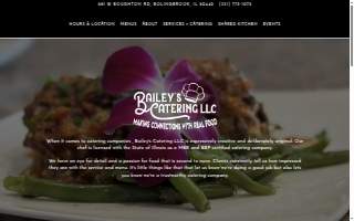 Bailey's Catering LLC of Woodridge website