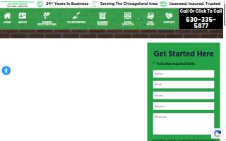 Concrete repair services of Chicagoland website