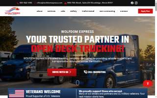 Wolfdom Express Inc. website