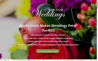 Apple Creek Weddings website