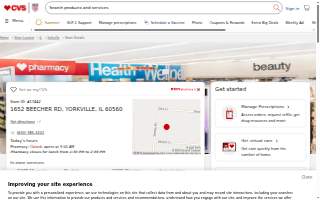 CVS Pharmacy of Yorkville website
