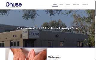 Dhuse Chiropractic website