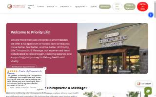 Priority Health Chiropractic of Yorkville website