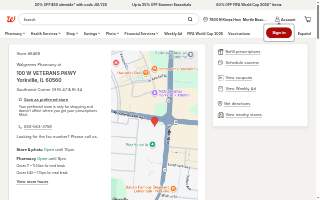 Walgreens Pharmacy of Yorkville website