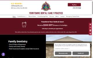York Towne Dental website