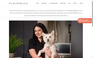 Yorkville Family Dental website