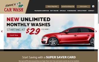 Clancy's Car Wash of Anderson website