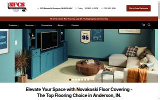 Novakoski Floor Covering Services website