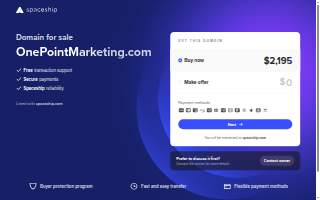 One Point website