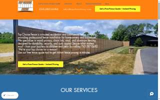 Top Choice Fence website