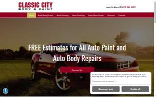 Classic City Body & Paint website