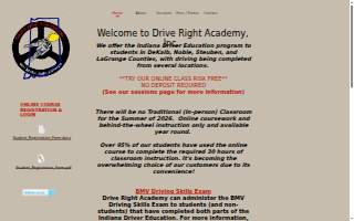 Drive Right Academy Inc website