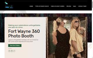 Fort Wayne 360 Photo Booth website